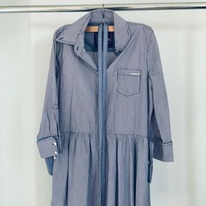 Super Dry Pinstripe Mini Dress